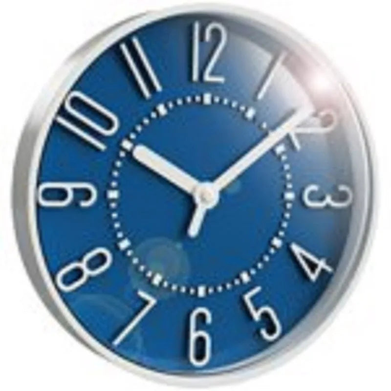 Storm Blue 10" Analog QA Wall Clock - Accurate and Stylish Timekeeping, 10 in. Diam. x 1.4