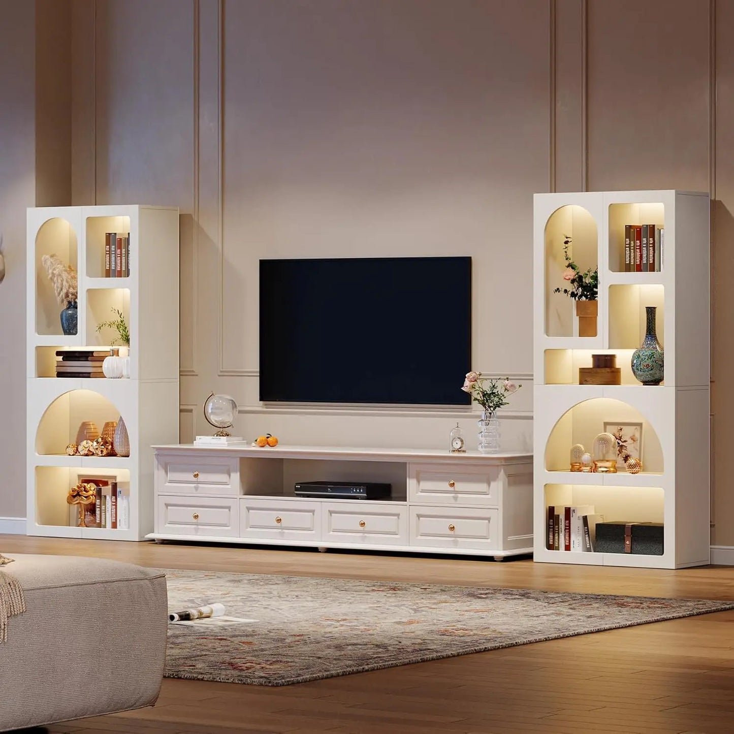 Little Tree Geometric Bookshelf Arched Free Standing