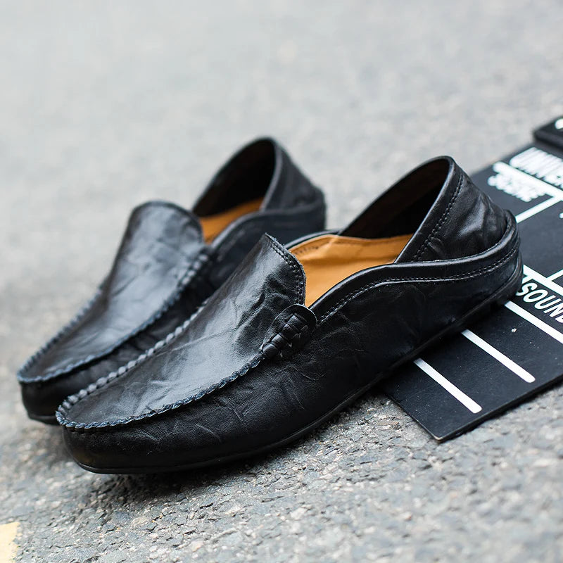 Men's Leather Casual Loafers Moccasin Shoes For Everyday Comfort