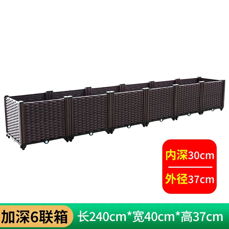 Plastic Balcony Planter Trough for Outdoor Garden Wholesale