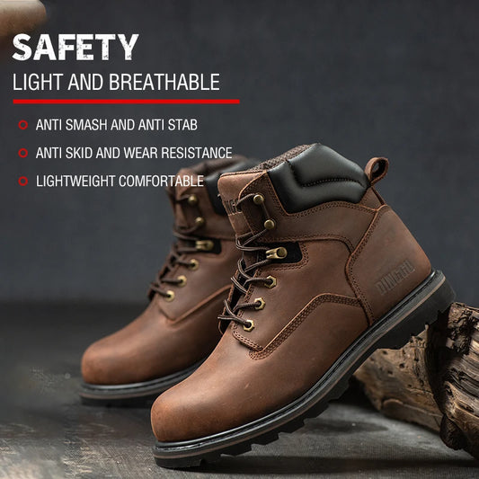 Lightweight Breathable Industrial Construction Protective Sneakers For Men