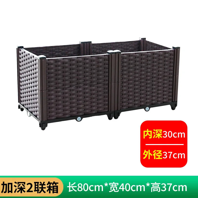 Plastic Balcony Planter Trough for Outdoor Garden Wholesale