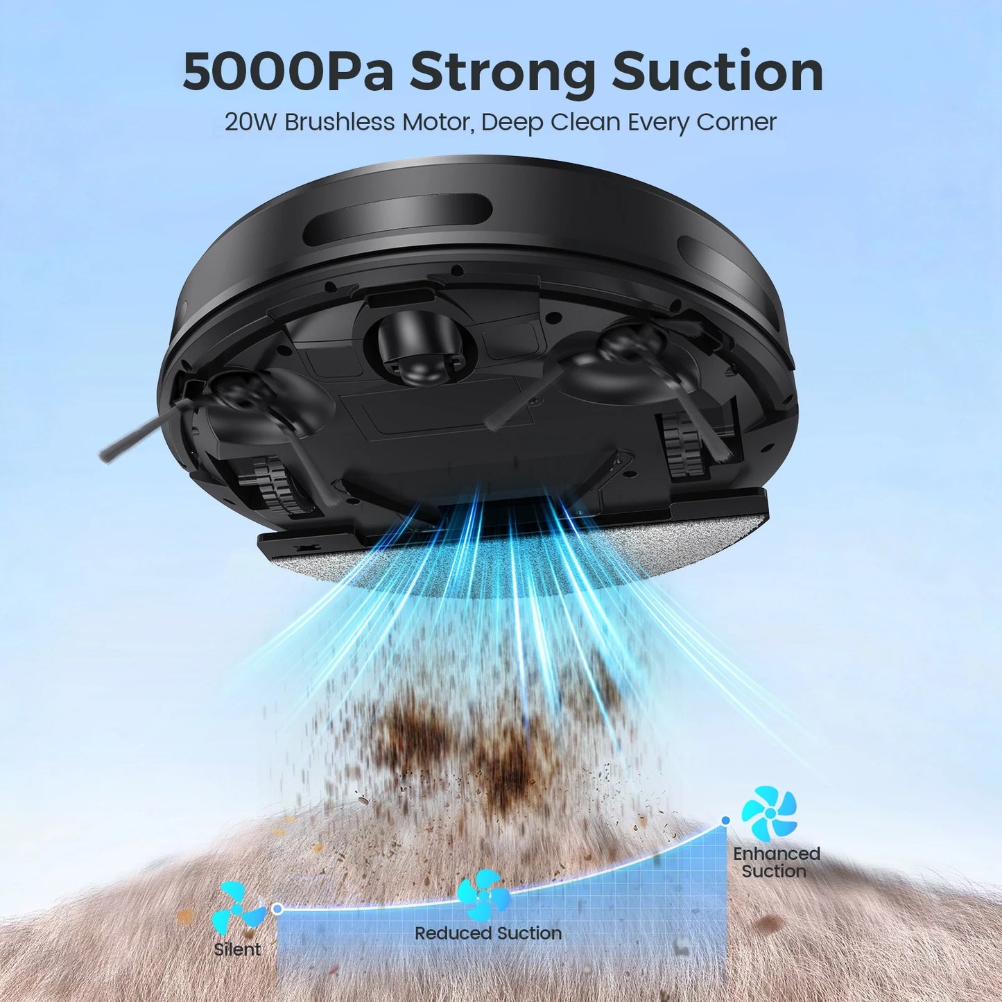 INSE 3in1 Robot Vacuum Cleaner With Auto Return Charging Alexa