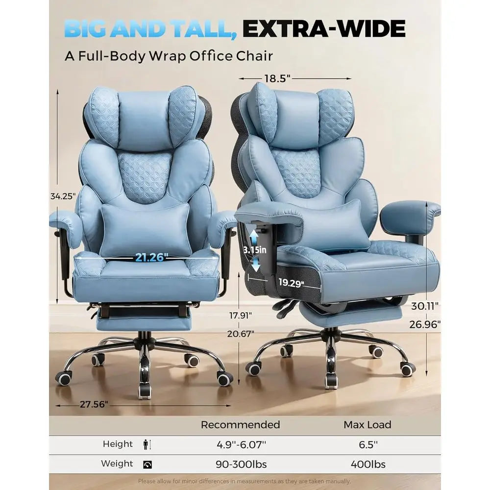 Ergonomic Gaming Chair With High Back Support Lumbar Relief Adjustable Armrests