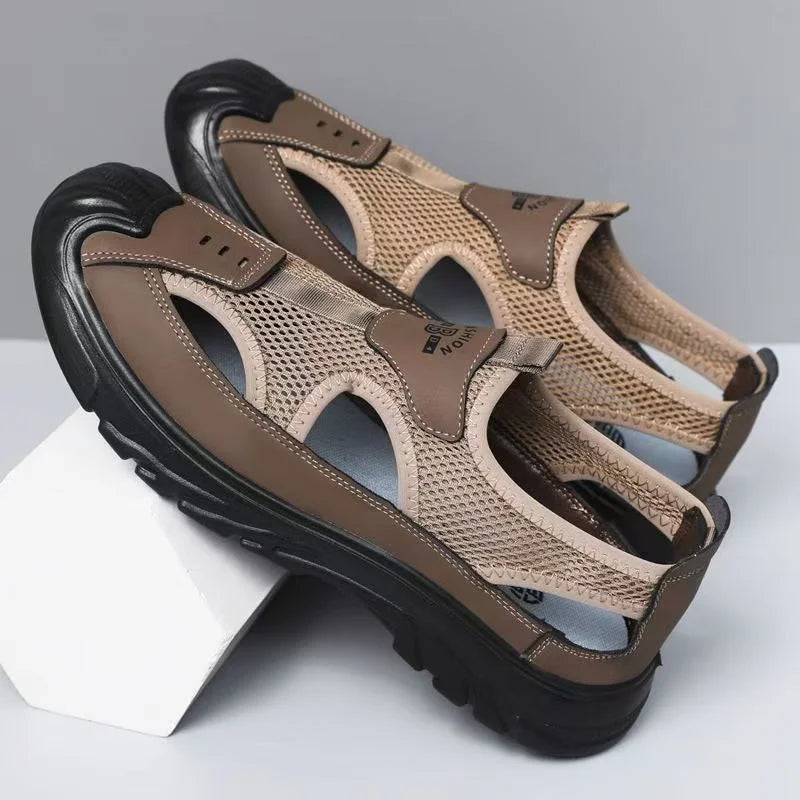 Men's Breathable Mesh Sandals Outdoor Lightweight Beach Shoes