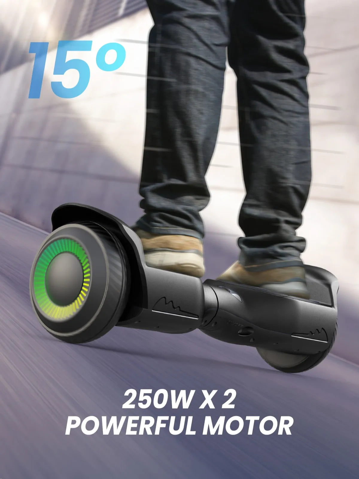 GYROOR Kids Self Balancing Hoverboard All Terrain LED Lights Bluetooth Speaker