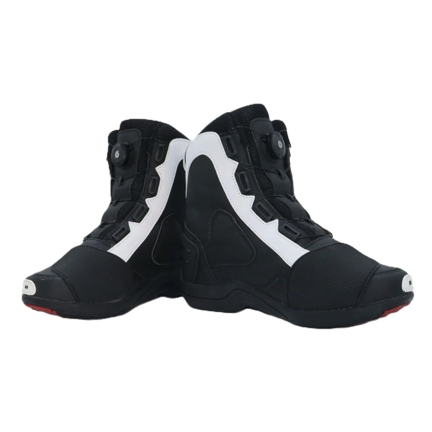 Leather High Top Protective Boots For Men Motorcycle Riding Breathable