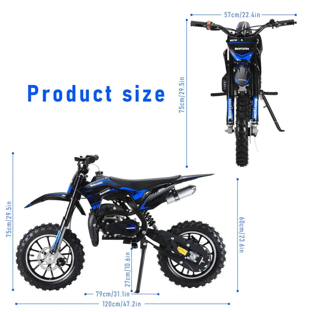 Mini Kid Dirt Bike 49CC Gas Powered Motorcycle With Brakes