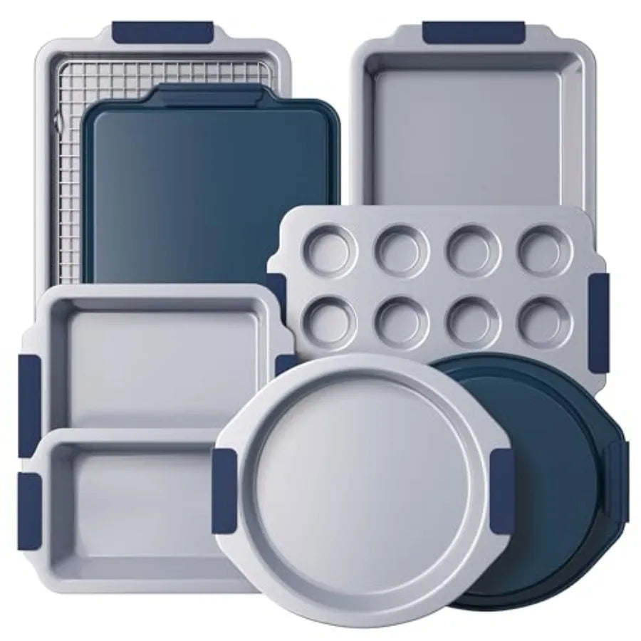 Nonstick Ceramic Bakeware Set Heavy Duty Aluminized Steel