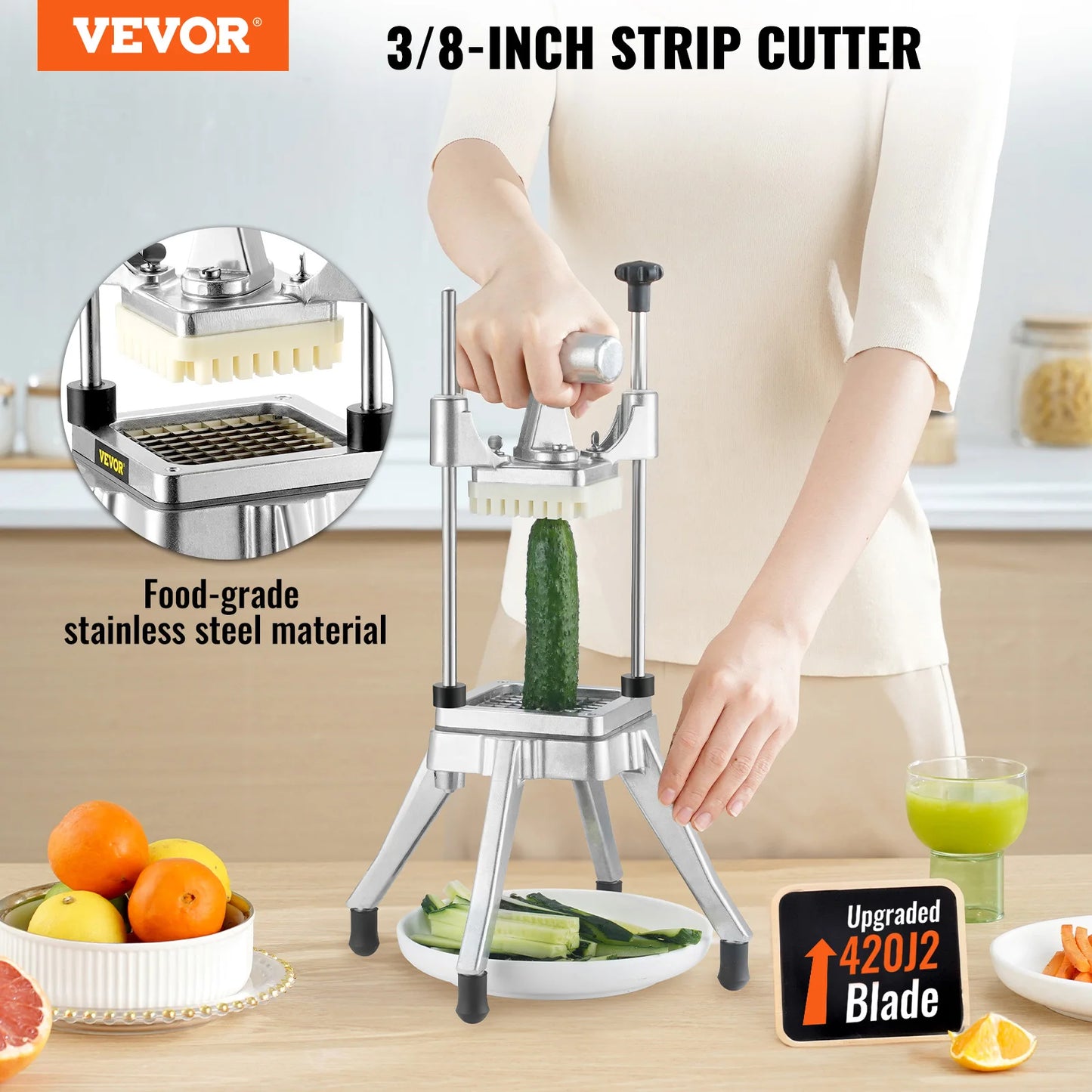 VEVOR Commercial Vegetable Fruit Chopper Dicer Cutter