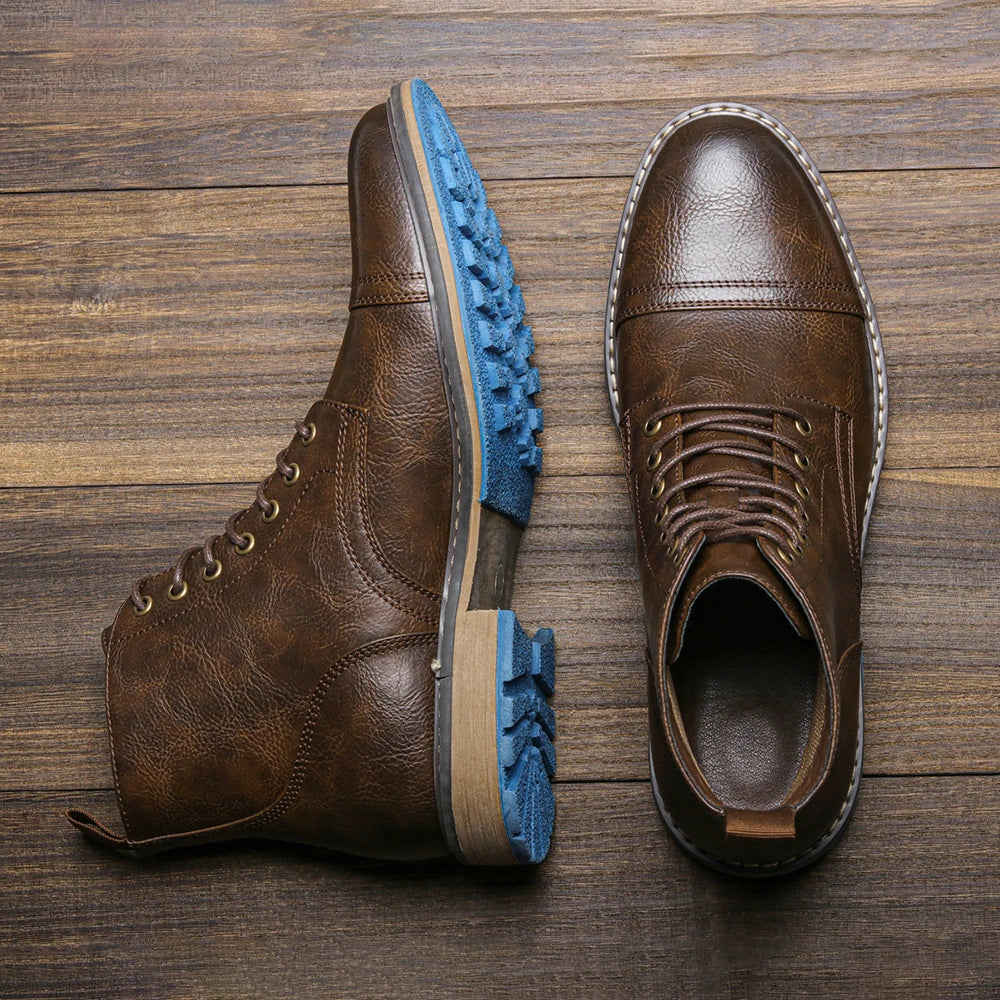Hecrafted Mens Ankle Boots Comfortable Casual Style