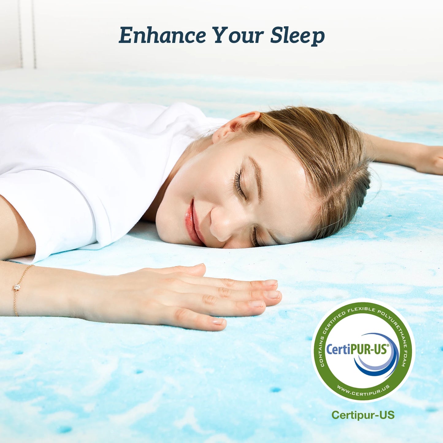 Mcq 2 Inch Soft Gel Memory Foam Mattress For Bedroom