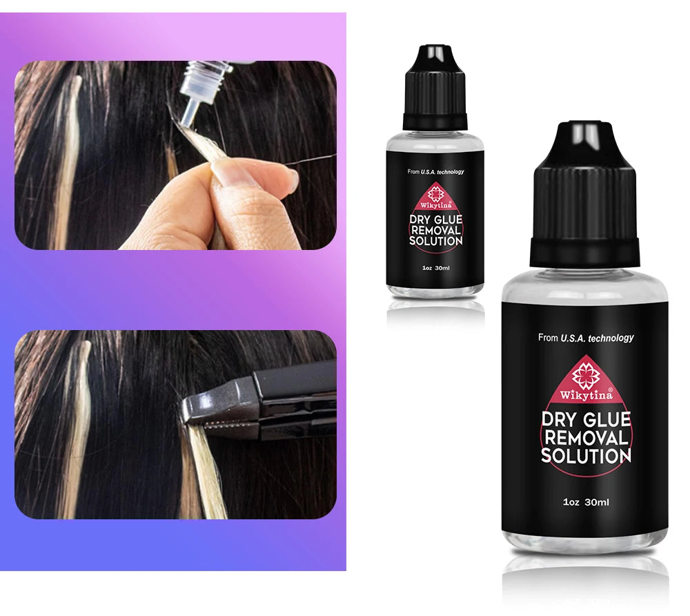 2025 Original V UV Light Hair Extension Kit Complete Set with Long-Lasting UV Glue and  Remover Machine - Salon Styling Tools