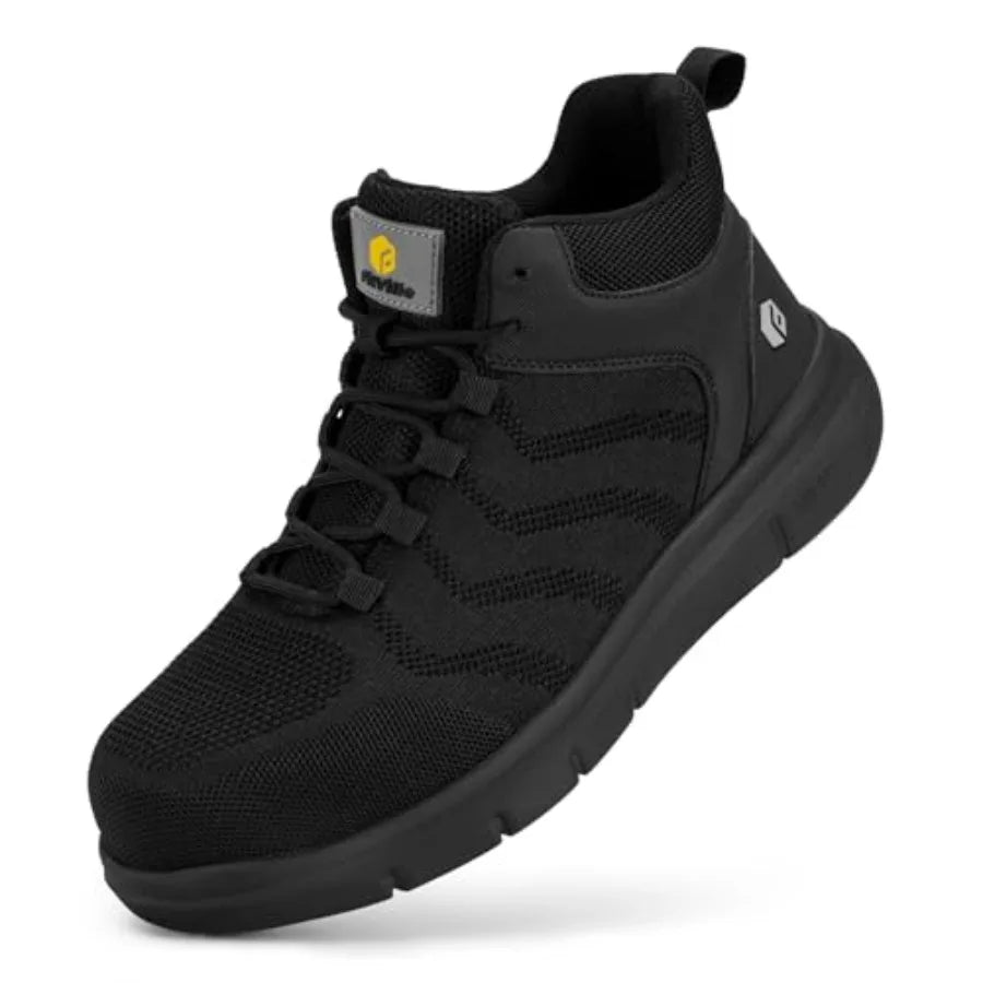 Composite Steel Toe Mid-Calf Safety Boots for Men