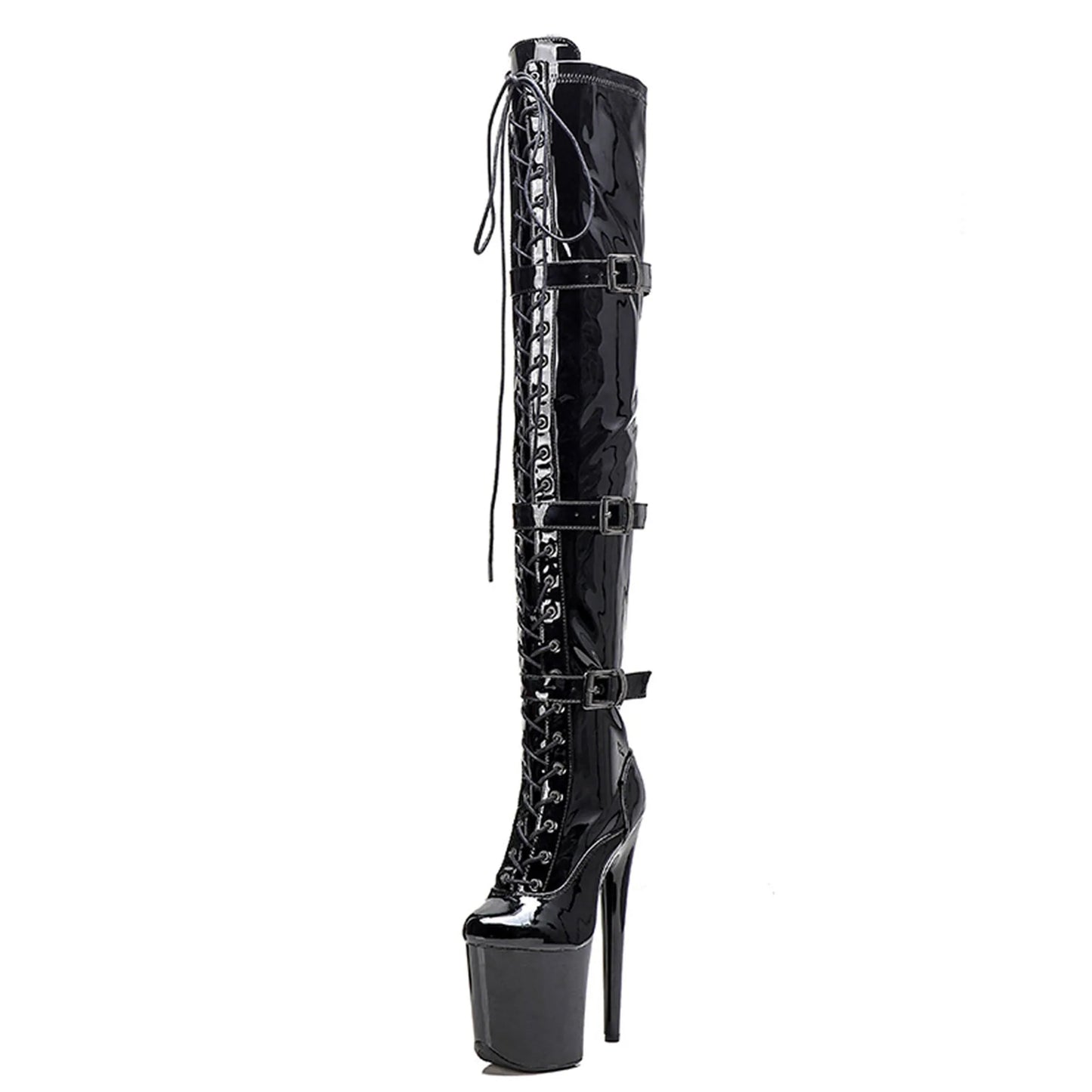 Wuxin Women Platform Boots Heels Over The Knee Exotic