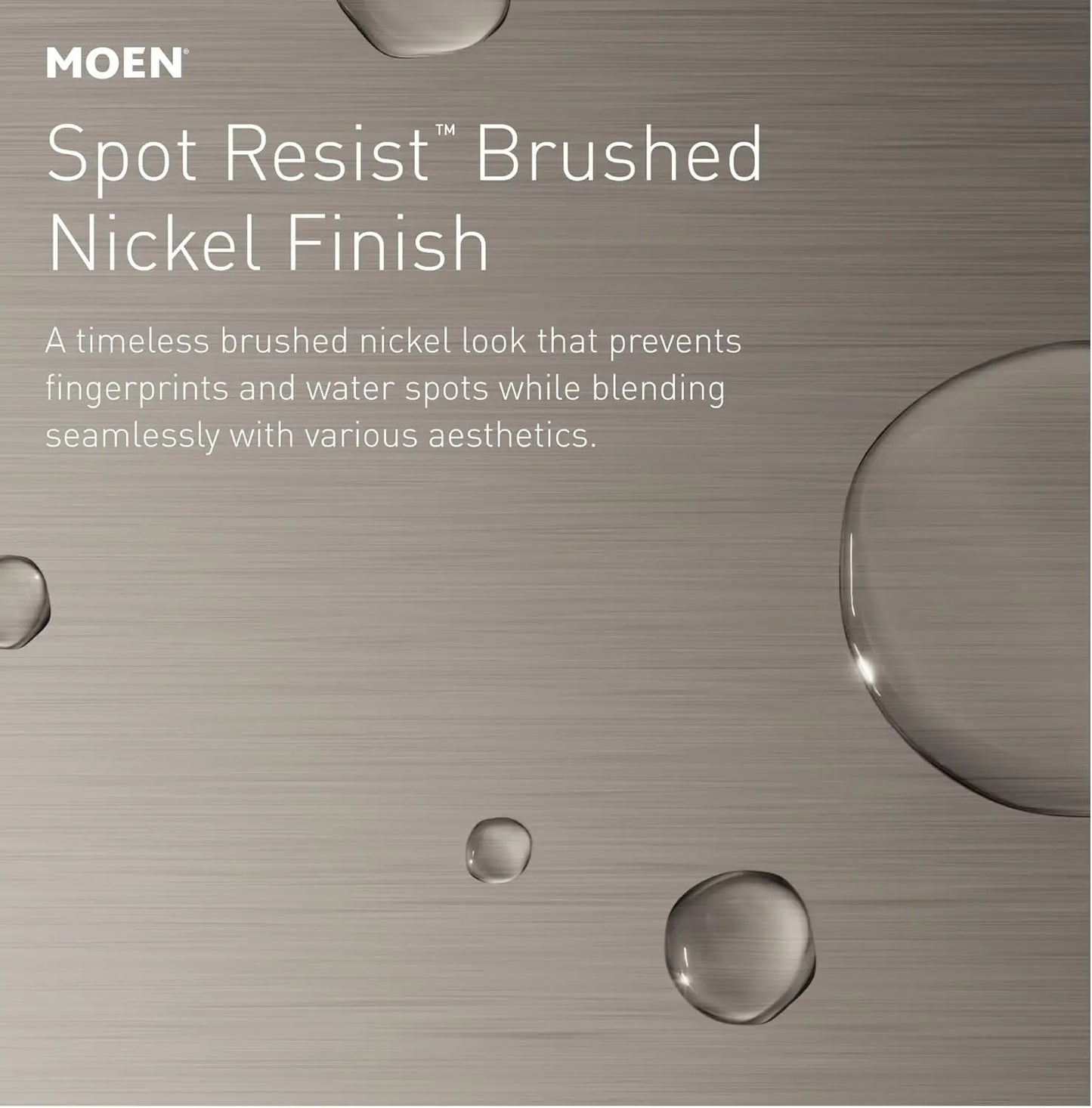 Spot-Resistant Nickel Widespread Bathroom Faucet With Drain