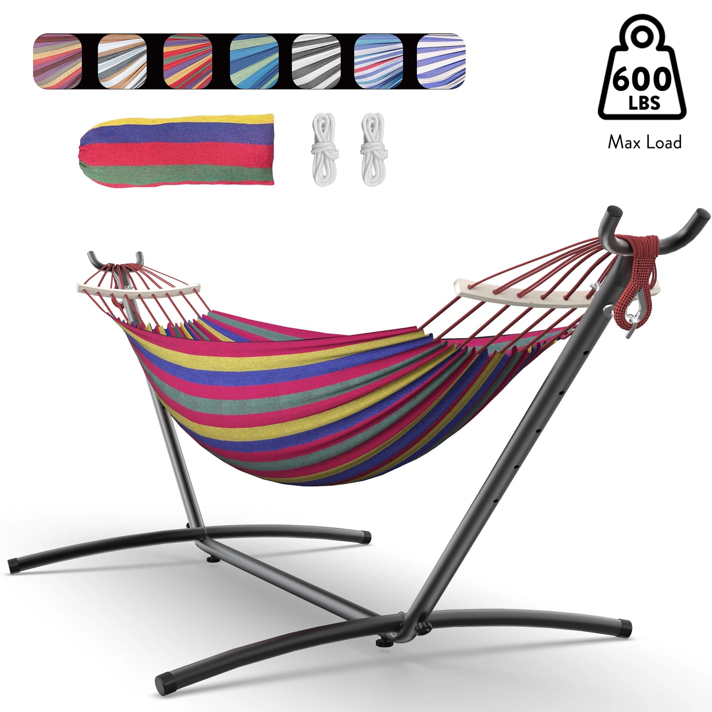 Gyroor Adjustable Stand Hammock With Storage Bag 600 Pound Capacity