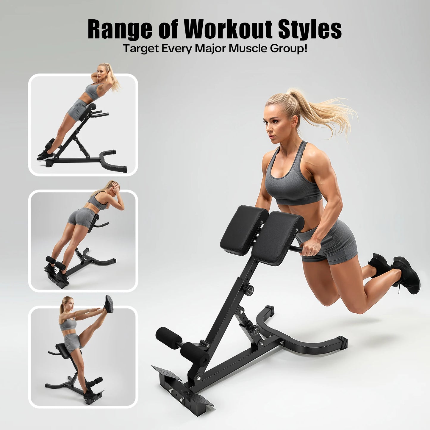 Multi-Functional Roman Chair Back Extension Bench