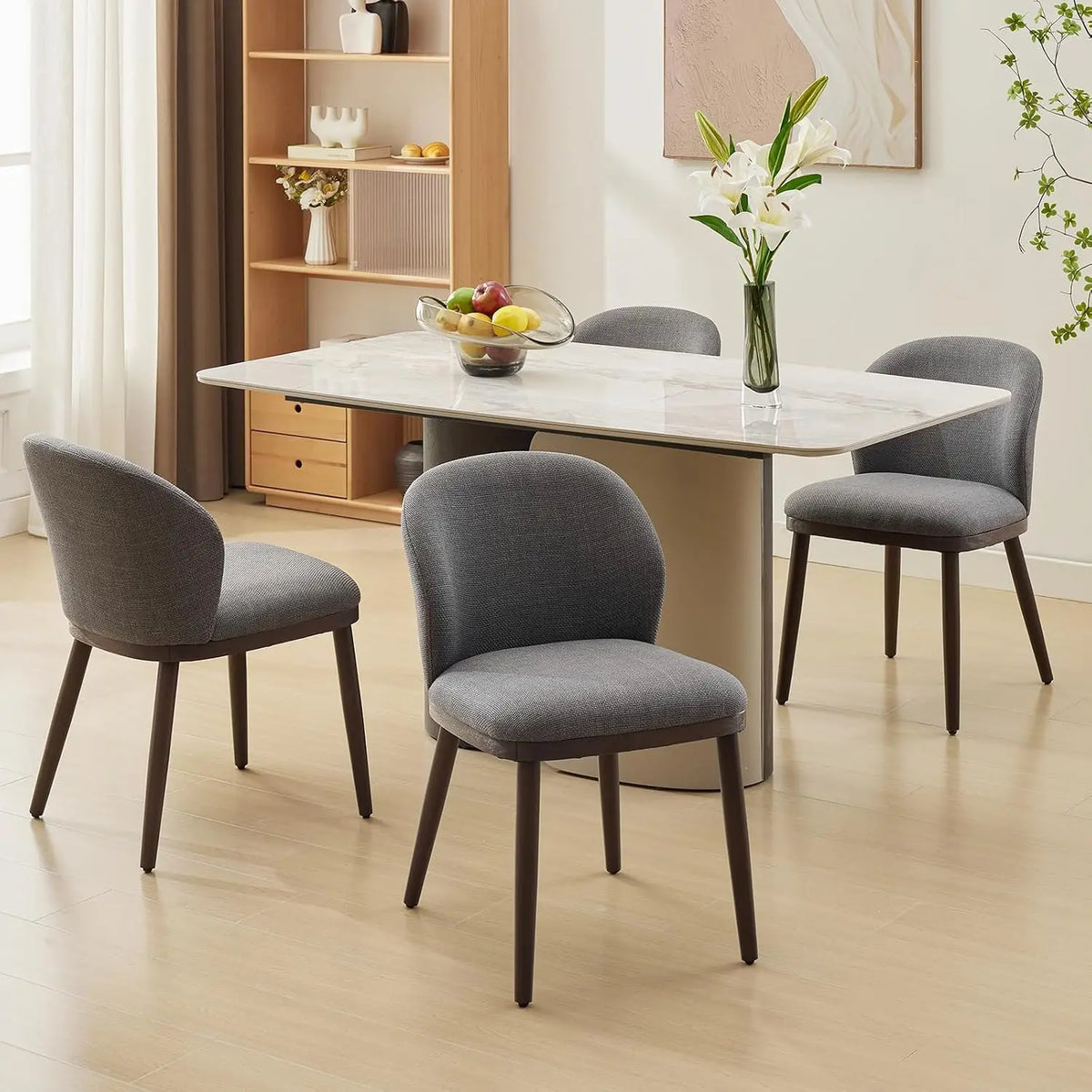 Garvee Set Of 2 Dining Chairs Ergonomic Upholstered Comfy Luxury Dining Chairs 265 Lbs Capacity for Dining Room, Kitchen, Restaurant ﻿