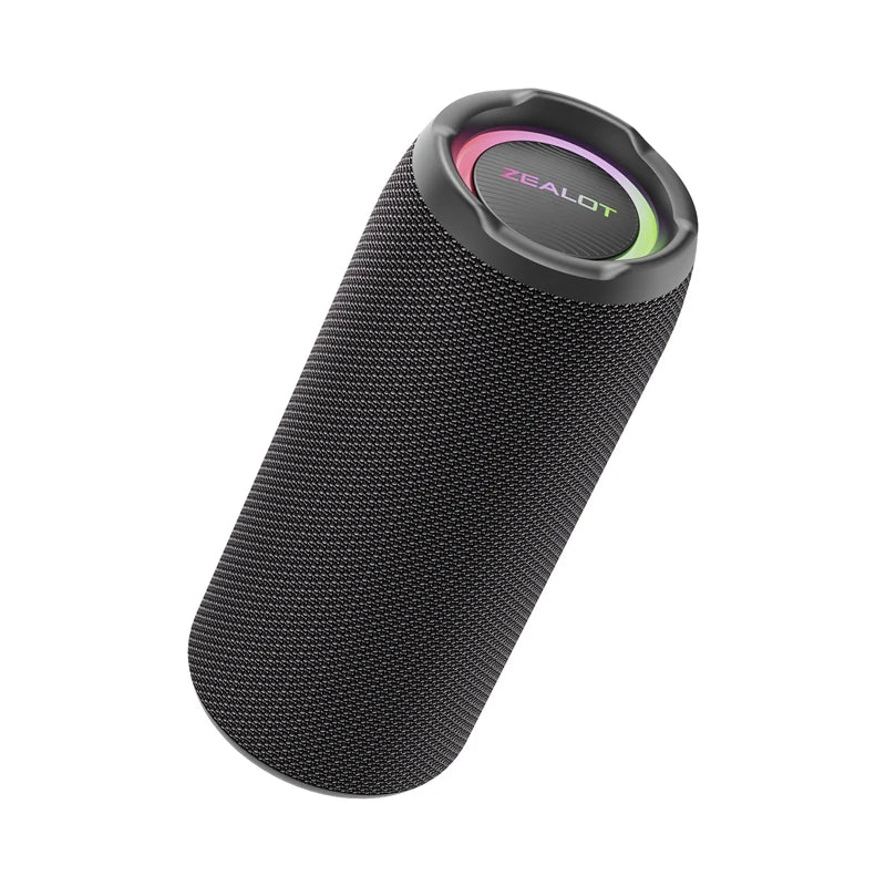 Zealot-S49 Pro 20W Wireless Speaker, RGB Light Wireless HiFi Sound Quality, Bass Boost, Dual Pairing, 3000mAh Battery