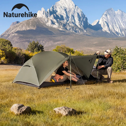 Naturehike Mongar PRO Ultralight 1/2/3 Person Tent Camping Outdoor Waterproof 20D Nylon Backpacking Travel Cycling Tent