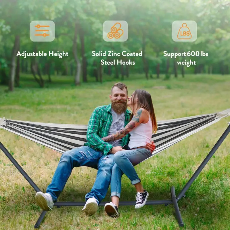 Gyroor Adjustable Stand Hammock With Storage Bag 600 Pound Capacity