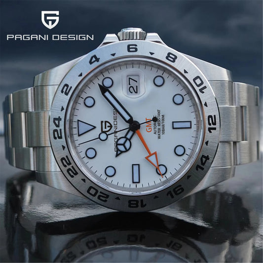 PAGANI DESIGN Vintage Automatic GMT Men's Watch
