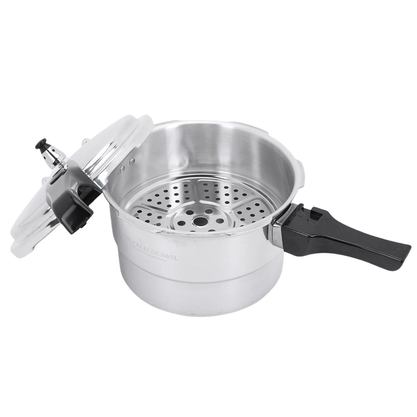 Shunmaii Aluminum Pressure Cooker With Steaming Plate Induction Compatible