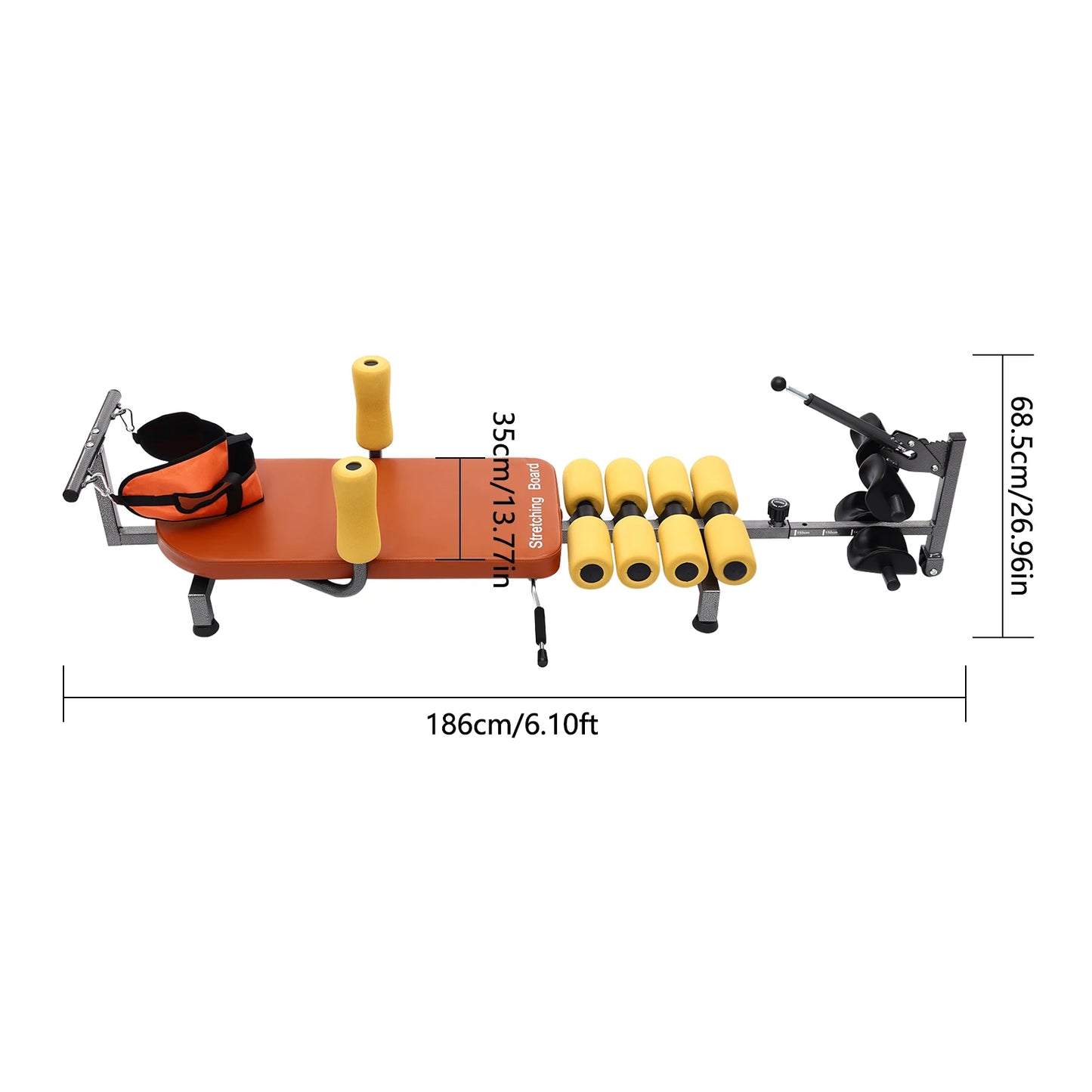No Brand Adjustable Stretch Bench For Spine And Neck