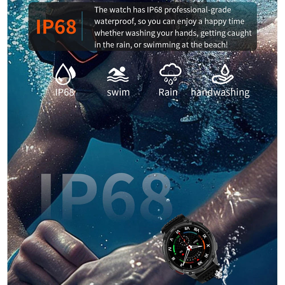 T-Rex3 Pro Smartwatch GPS 5ATM Waterproof Outdoor Military Tracker