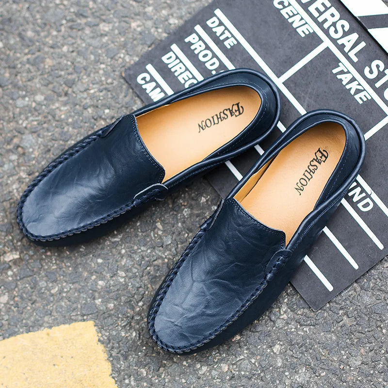 Men's Leather Casual Loafers Moccasin Shoes For Everyday Comfort