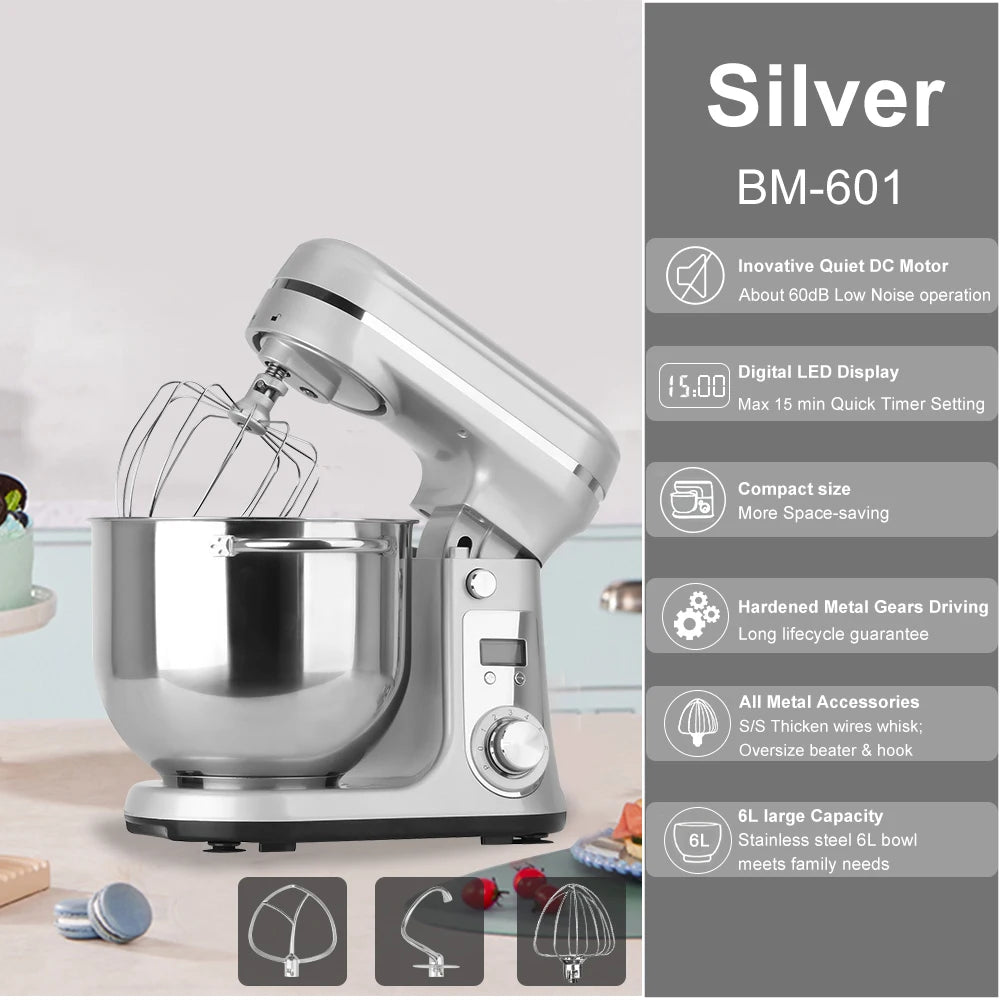 Biolomix Kitchen Stand Mixer Blender With 6 Speed 1200W