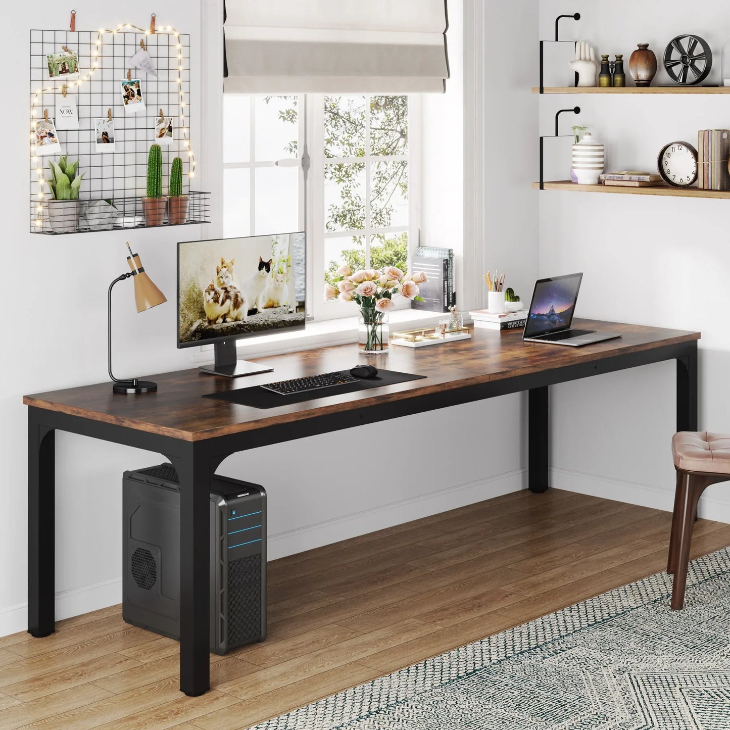 Tribesigns 79 Extra Long Double Computer Desk For Home Office