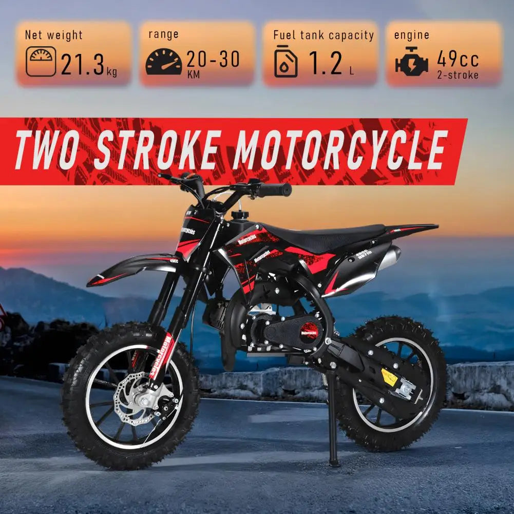 Mini Kid Dirt Bike 49CC Gas Powered Motorcycle With Brakes