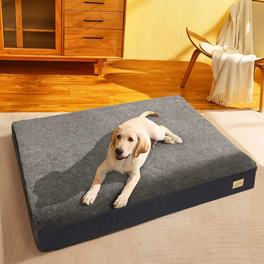 Memory Foam Orthopedic Dog Bed With Waterproof Washable Cover