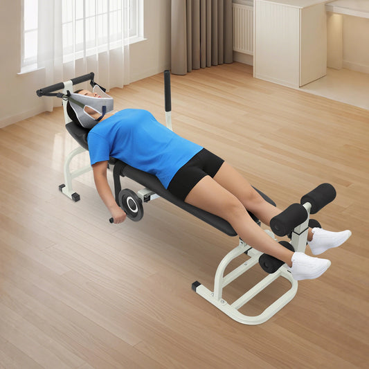 Multifunctional Neck Stretcher Lumbar Traction Decompression Bench