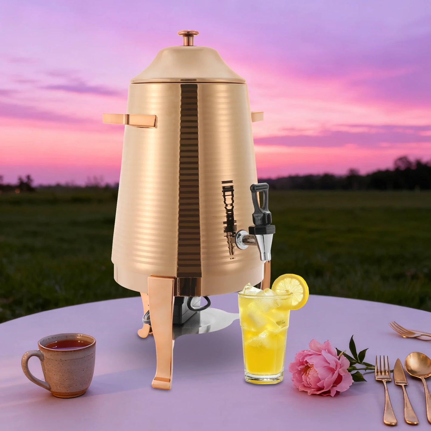 13L Stainless Steel Beverage Dispenser With Stand For Hotels And Restaurants