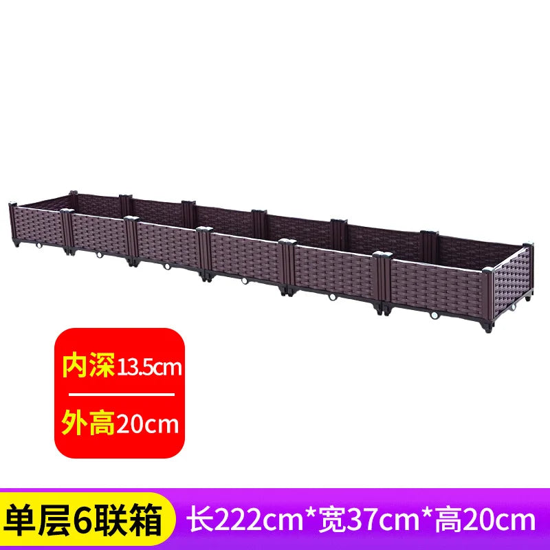 Plastic Balcony Planter Trough for Outdoor Garden Wholesale