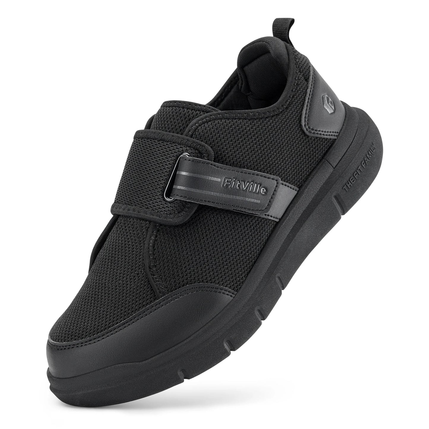 Fitville Diabetic Shoes For Men Hook And Loop Comfort
