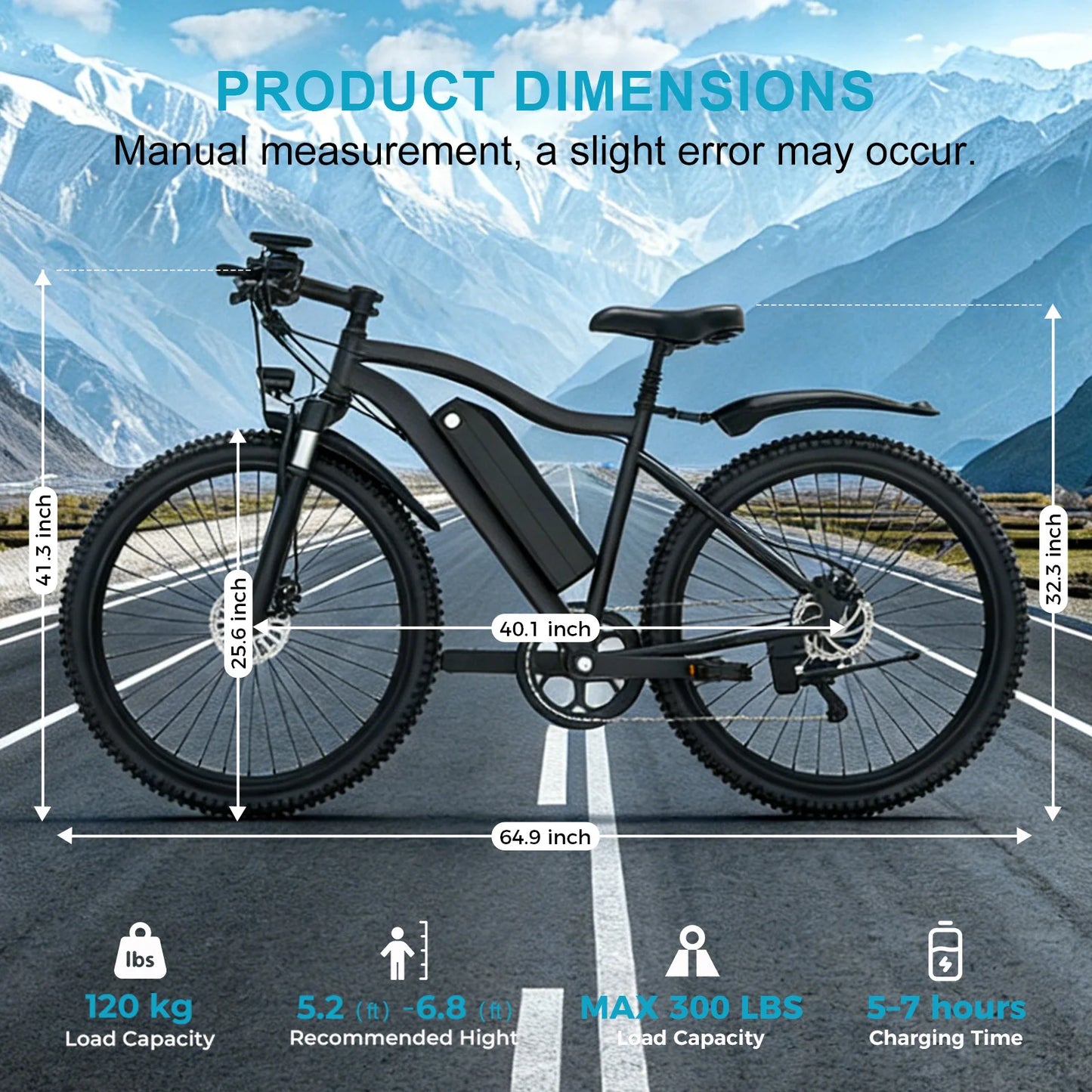 Toofly Electric Mountain Bike With 48V 13Ah Removable Battery