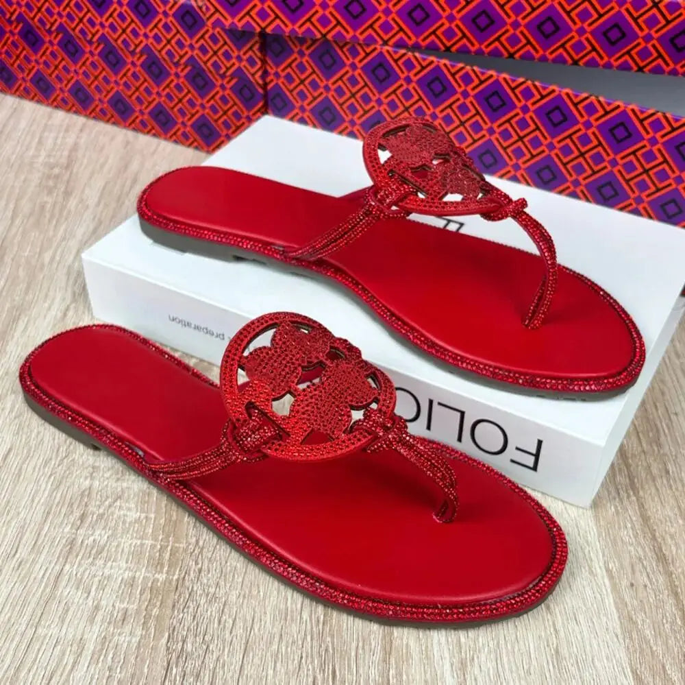 Kids Designer Flat Sandals Rubber Upper Summer Beach Shoes