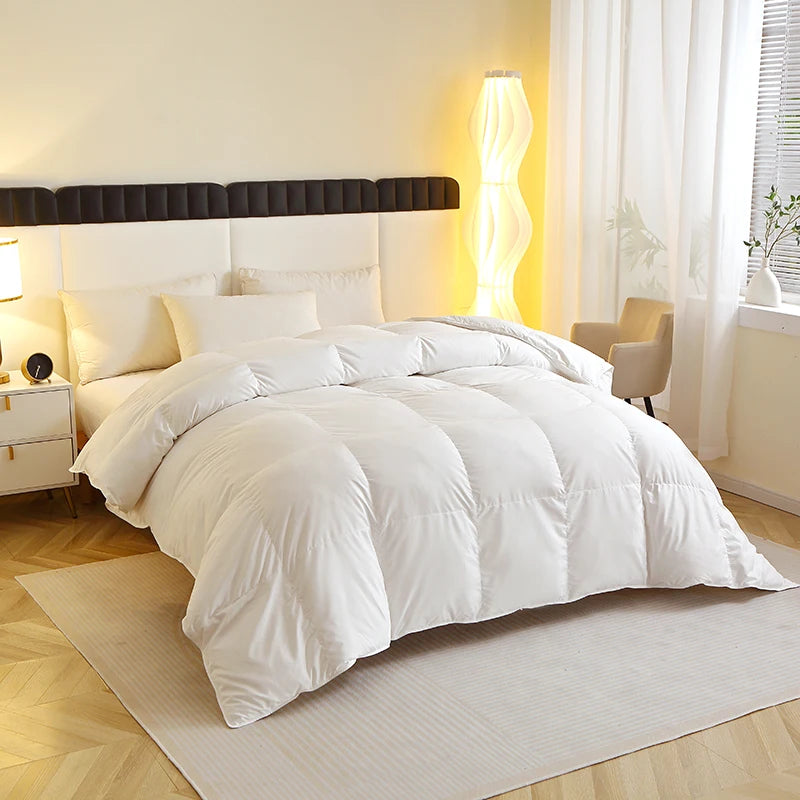 EasYum Duck Feather Quilted Comforter For Allergy Sufferers
