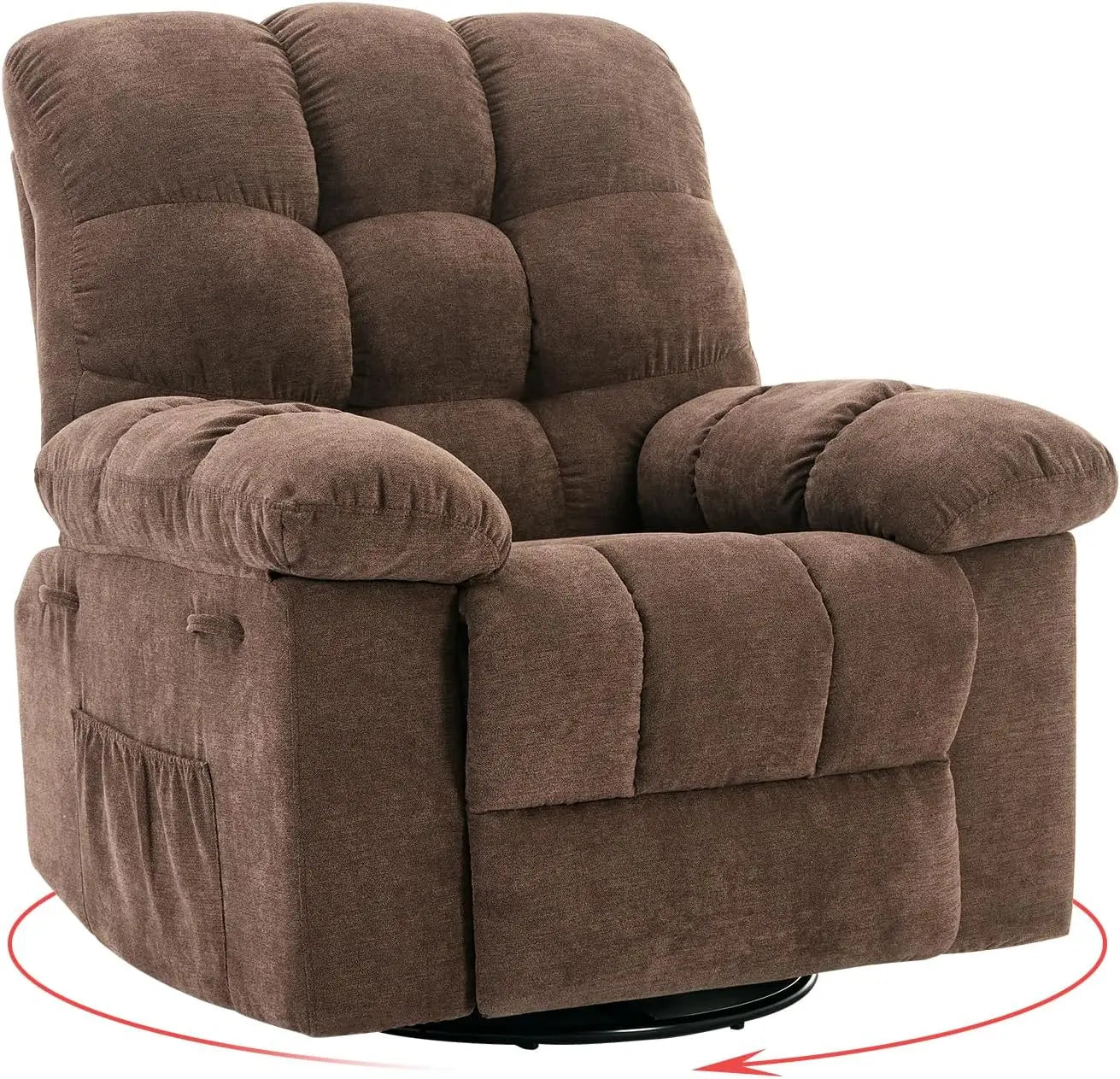 HiMISS Rocker Recliner Chair For Adults Overstuffed Manual Glider