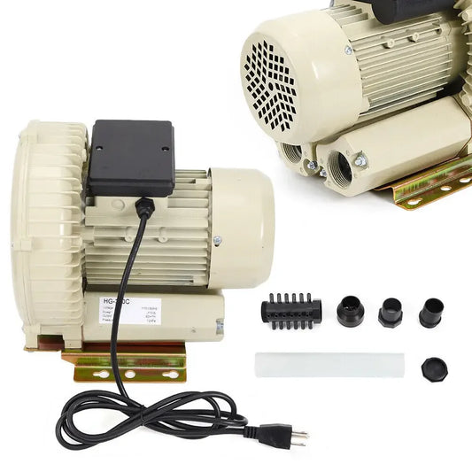 Industrial Pond Air Pump Blower 110V Oxygen Aerator 370W