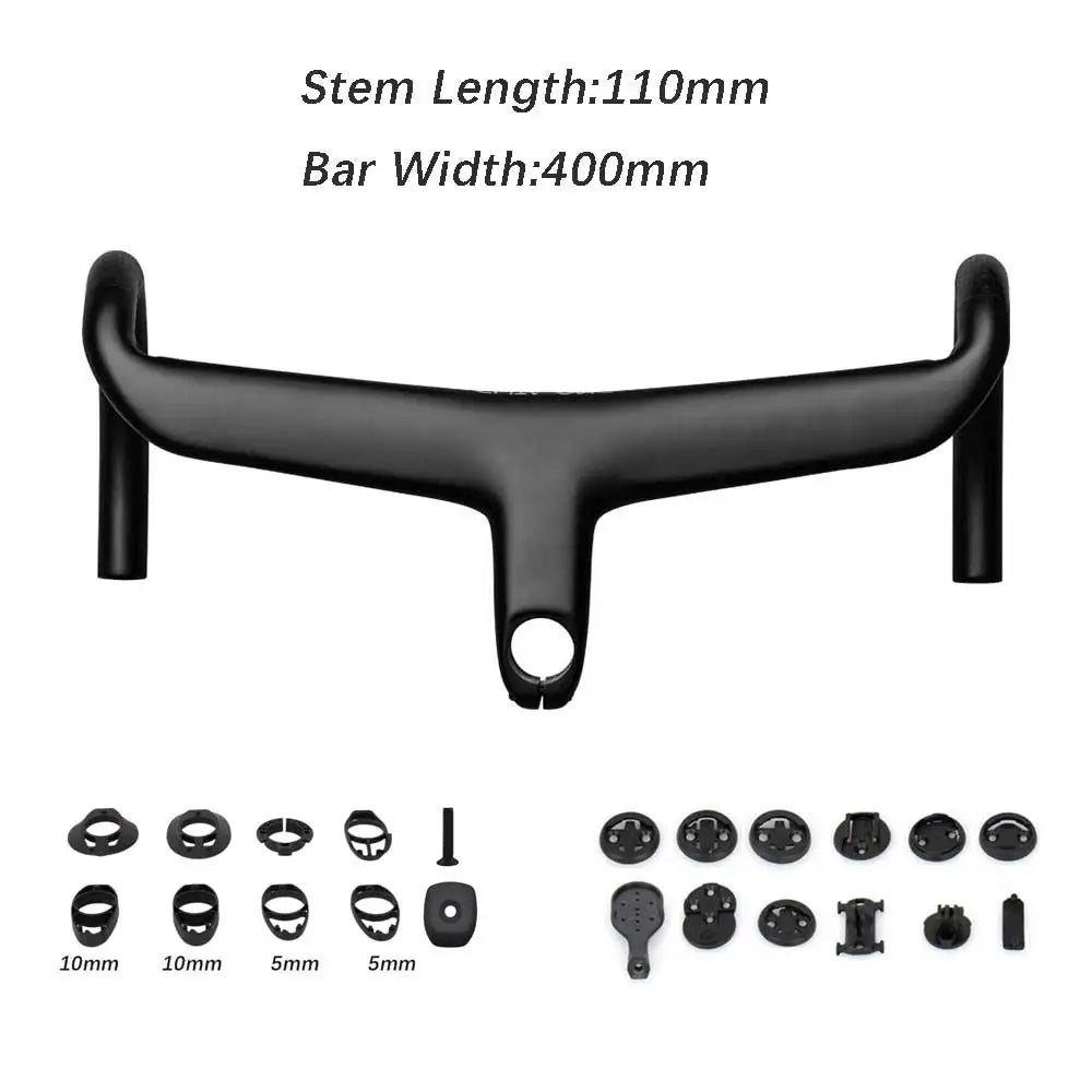 ELITA ONE Road Carbon Bent Handlebar With Internal Cable Routing