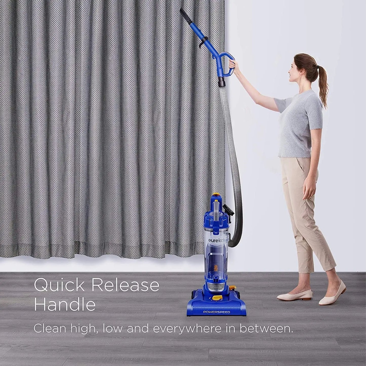 Lightweight Bagless Upright Vacuum Cleaner With Large Dust Cup