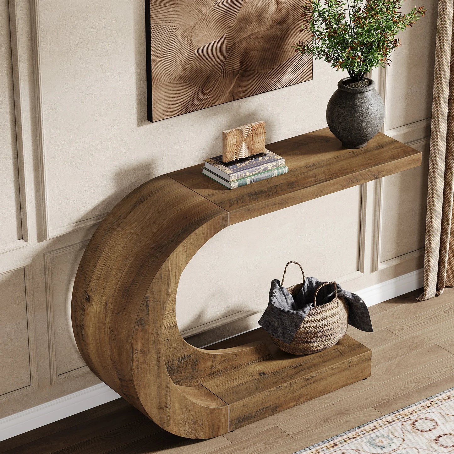 Tribesigns Mid Century Modern Console Table Entryway Living Room