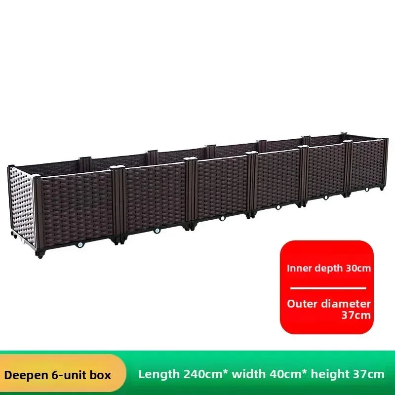 Plastic Balcony Planter Trough for Outdoor Garden Wholesale