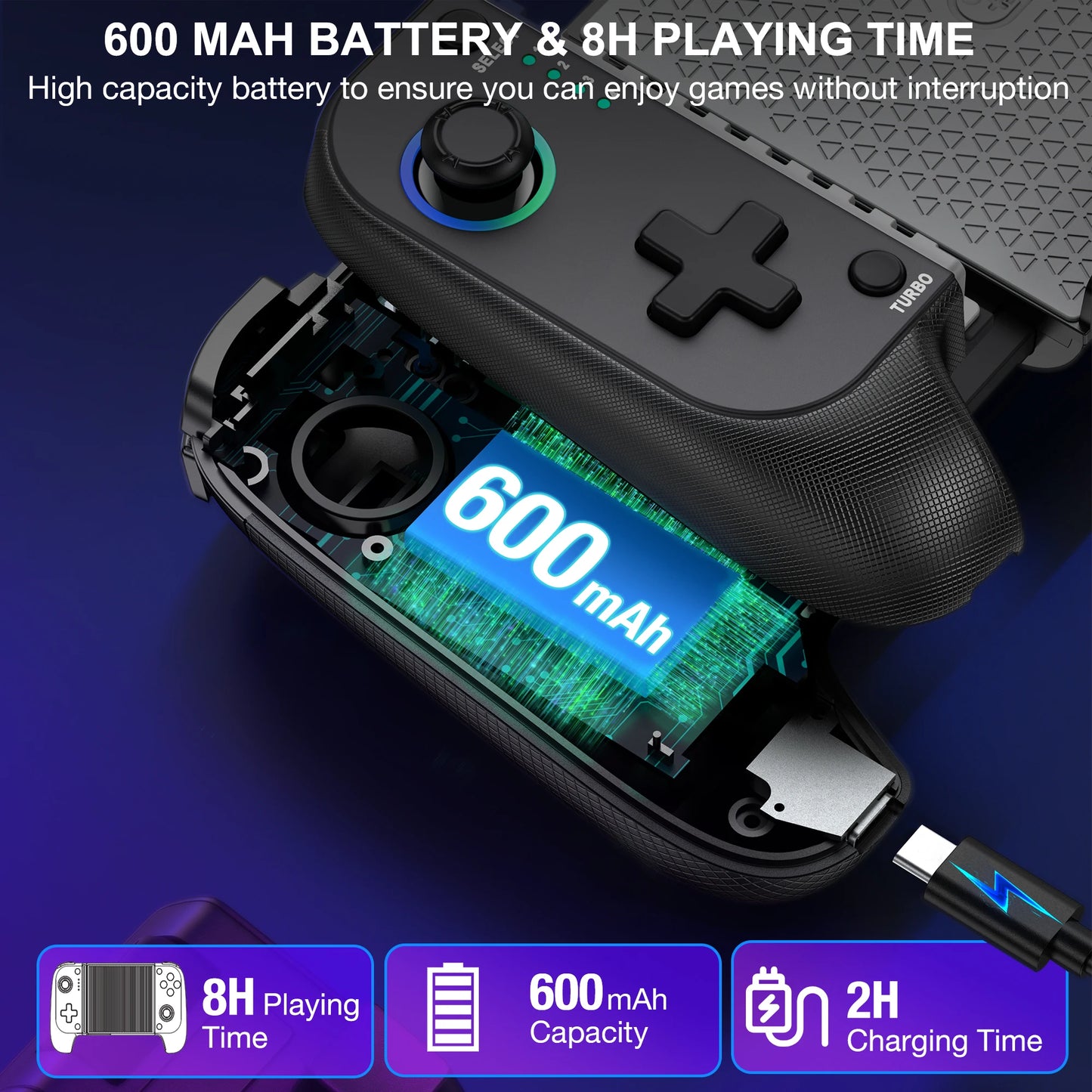 Beboncool MC100 Wireless Bluetooth Gamepad for iOS and Android