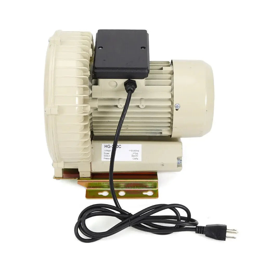 Industrial Pond Air Pump Blower 110V Oxygen Aerator 370W